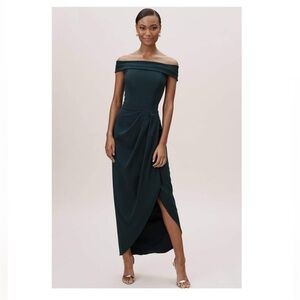 elegant midi black dress Black MIDI DRESS – ELEGANT 3/4 SLEEVE A-LINE DRESS WITH ASYMMETRICAL RUFFLE HEM & TIE WAIST Black / 14